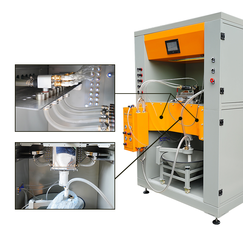 Powder Feed Center, Fast Color Change in Automatic Coating Line