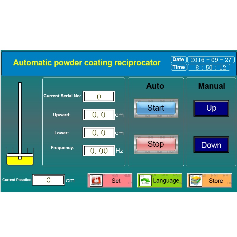 PLC Controlled Powder Coating Reciprocator