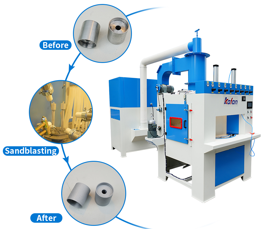 Multistation Automatic Rotary Sandblasting System Buy Automated